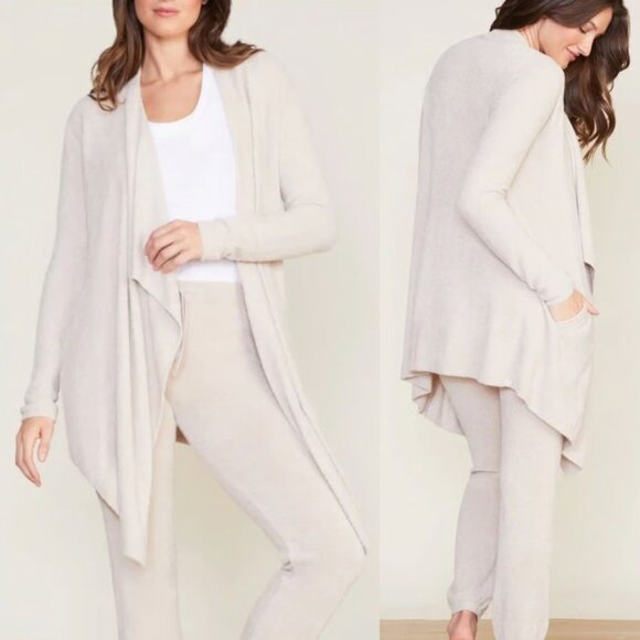 Barefoot Dreams Tan CozyChic™ Lite Island Cardigan Sweater XXS/XS 41123 - Picture 1 of 10